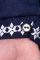 Вишиванка дитяча Гідність лляна для хлопчика з білим орнаментом 301234 льон 116см темно-синя